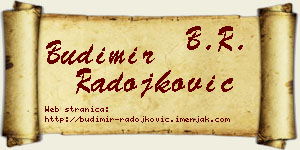 Budimir Radojković vizit kartica